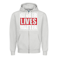 Dove Grey ginger lives matter Zipper Hoodie - artisFamous