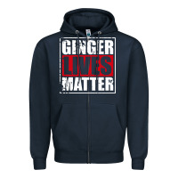Navy ginger lives matter Zipper Hoodie - artisFamous