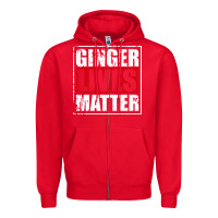 Red ginger lives matter Zipper Hoodie - artisFamous