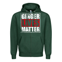 Sports Green ginger lives matter Zipper Hoodie - artisFamous