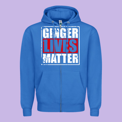 Ginger Lives Matter Zipper Hoodie Designed By Artisfamous