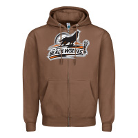 Chestnut new england black wolves Zipper Hoodie - artisFamous