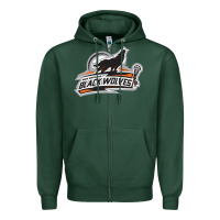 Sports Green new england black wolves Zipper Hoodie - artisFamous