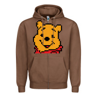 Chestnut pooh Zipper Hoodie - artisFamous