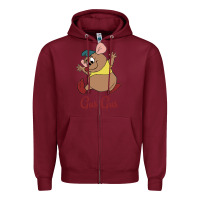 Burgundy GUS GUS Zipper Hoodie - artisFamous