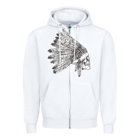 White american indian Zipper Hoodie - artisFamous
