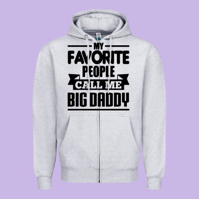 Big Daddy Zipper Hoodie Designed By Artisfamous