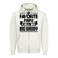 Oatmeal Heather big daddy Zipper Hoodie - artisFamous