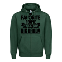 Sports Green big daddy Zipper Hoodie - artisFamous