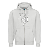 Dove Grey doors 8 Zipper Hoodie - artisFamous