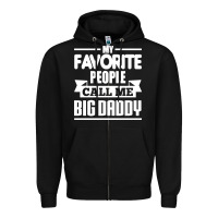 Black big daddy Zipper Hoodie - artisFamous