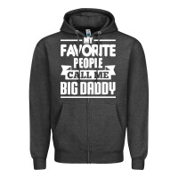 Charcoal Heather big daddy Zipper Hoodie - artisFamous