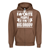Chestnut big daddy Zipper Hoodie - artisFamous