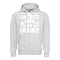 Dove Grey big daddy Zipper Hoodie - artisFamous