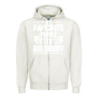 Oatmeal Heather big daddy Zipper Hoodie - artisFamous