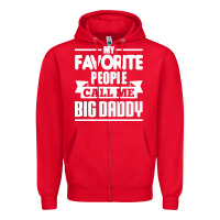 Red big daddy Zipper Hoodie - artisFamous