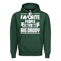 Sports Green big daddy Zipper Hoodie - artisFamous