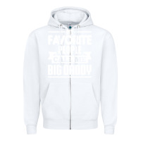 White big daddy Zipper Hoodie - artisFamous