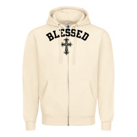 Sandshell blessed christian christianity Zipper Hoodie - artisFamous