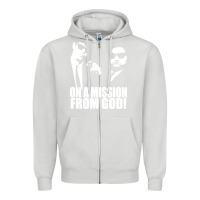 Dove Grey blues brothers belushi Zipper Hoodie - artisFamous