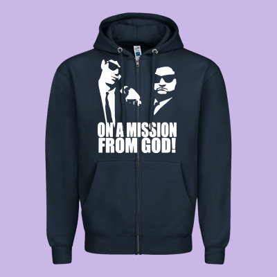 Blues Brothers Belushi Zipper Hoodie Designed By Artisfamous