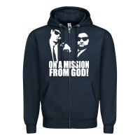 Navy blues brothers belushi Zipper Hoodie - artisFamous
