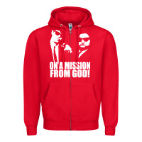 Red blues brothers belushi Zipper Hoodie - artisFamous