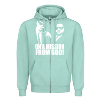 Seafoam blues brothers belushi Zipper Hoodie - artisFamous