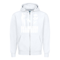 White blues brothers belushi Zipper Hoodie - artisFamous