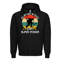 Black bocce super power boules sports Zipper Hoodie - artisFamous