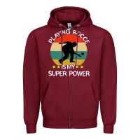 Burgundy bocce super power boules sports Zipper Hoodie - artisFamous