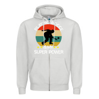 Dove Grey bocce super power boules sports Zipper Hoodie - artisFamous