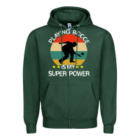 Sports Green bocce super power boules sports Zipper Hoodie - artisFamous