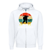 White bocce super power boules sports Zipper Hoodie - artisFamous
