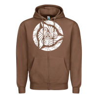 Chestnut celtic trinity knot crow spiritual mandala Zipper Hoodie - artisFamous