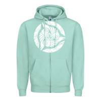 Seafoam celtic trinity knot crow spiritual mandala Zipper Hoodie - artisFamous