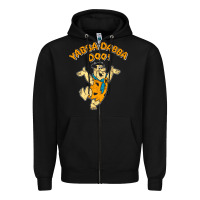 Black yabba dabba doo Zipper Hoodie - artisFamous