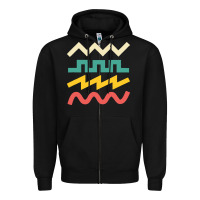 Black synthetiseur Zipper Hoodie - artisFamous