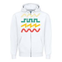 White synthetiseur Zipper Hoodie - artisFamous