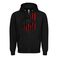 Black usa utv rzr racing Zipper Hoodie - artisFamous