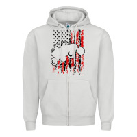 Dove Grey usa utv rzr racing Zipper Hoodie - artisFamous