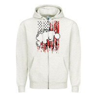 Oatmeal Heather usa utv rzr racing Zipper Hoodie - artisFamous