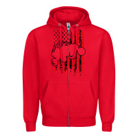 Red usa utv rzr racing Zipper Hoodie - artisFamous