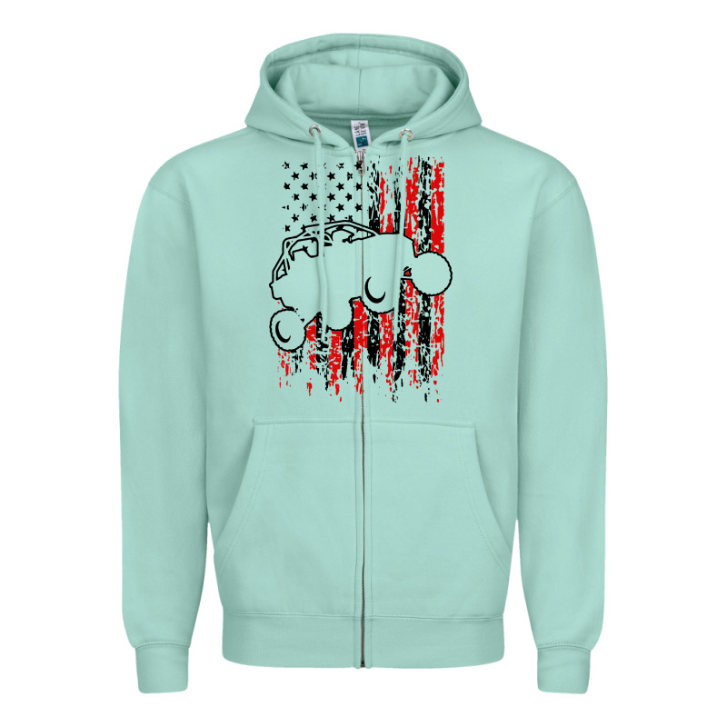 Usa Utv Rzr Racing Zipper Hoodie by artisFamous | Teevron
