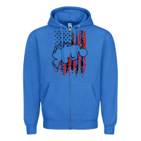 True Royal usa utv rzr racing Zipper Hoodie - artisFamous