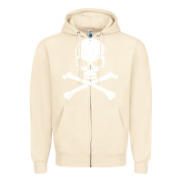 Sandshell pirates adults pirates skull crossbones beard Zipper Hoodie - artisFamous