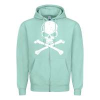 Seafoam pirates adults pirates skull crossbones beard Zipper Hoodie - artisFamous