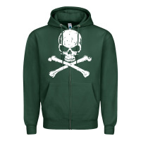 Pirates Adults Pirates Skull Crossbones Beard Zipper Hoodie | Teevron