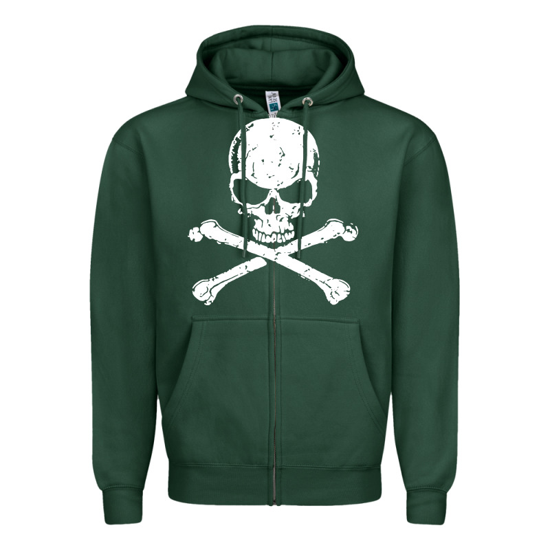 Pirates Adults Pirates Skull Crossbones Beard Zipper Hoodie by artisFamous | Teevron