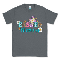 Charcoal Heather easter blessing with  cross Classic Tee - Artiststas